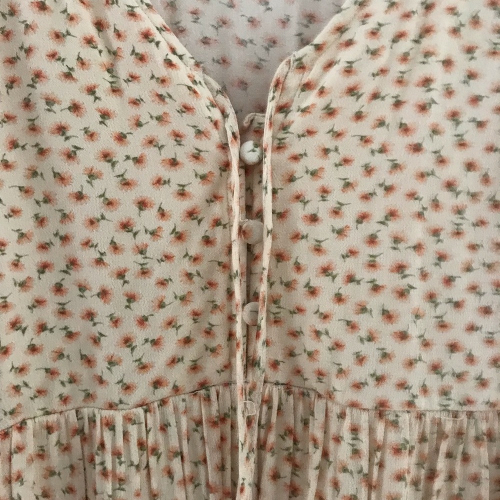 American Eagle Floral Ditsy Print Babydoll Dress - Picture 6 of 6